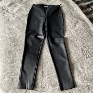 CK faux leather pants
